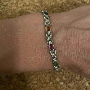 Silver Rainbow bracelet